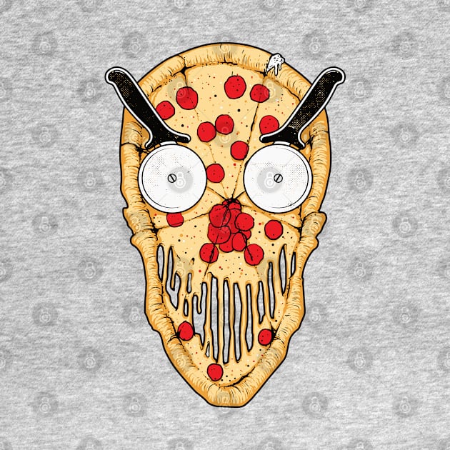 Pizza skull food by Mako Design 